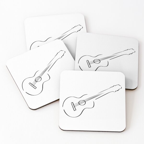Item preview, Guitar Line Art - Minimalist designed and sold by Lineart-Arts.