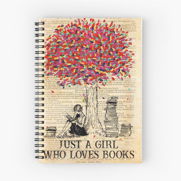 Item preview, Reading Book Just A Girl Who Loves Bookworm Tree Colorful designed and sold by TRACY484.