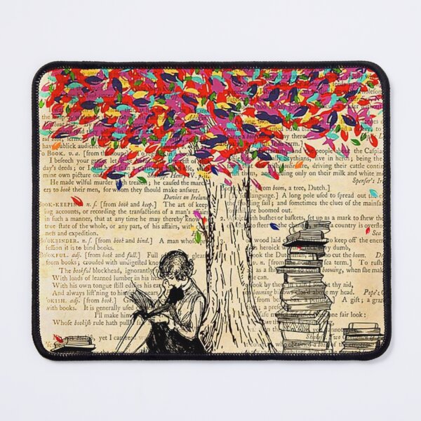 Item preview, Reading Book Just A Girl Who Loves Bookworm Tree Colorful designed and sold by TRACY484.