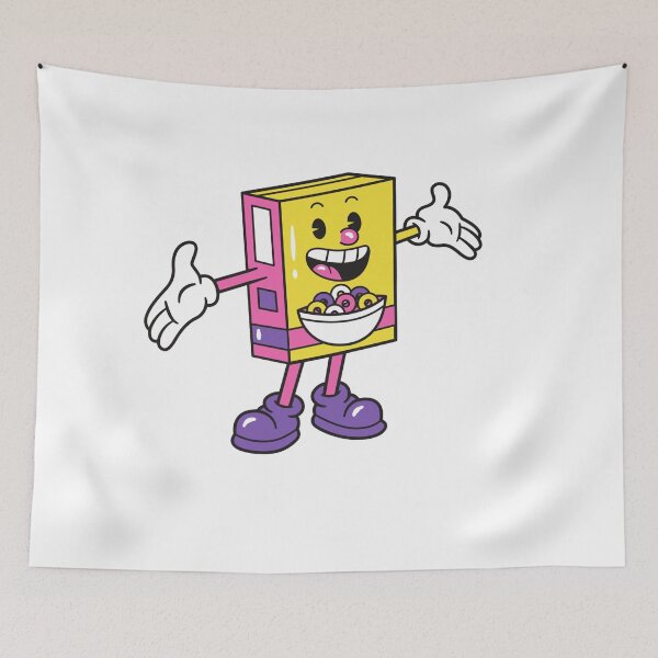 Item preview, Smiley pink yellow cereal box designed and sold by The-Corner-Five.