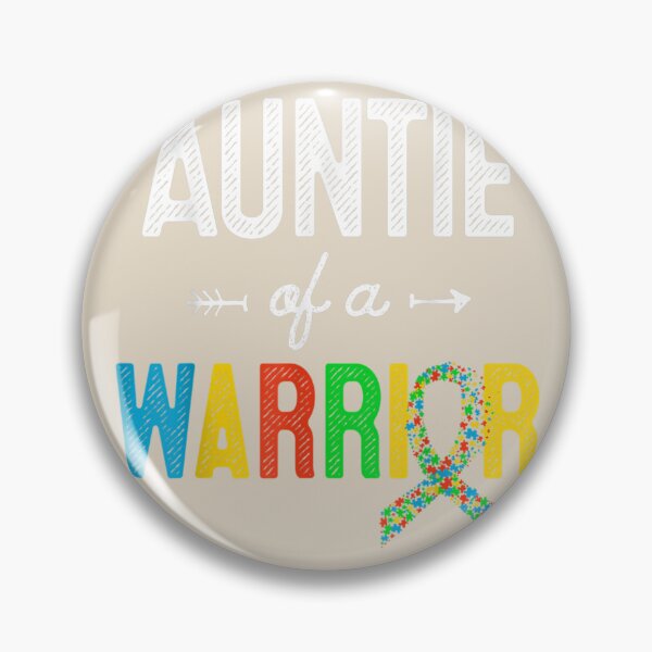 Item preview, Auntie Of A Warrior Autism Awareness Support designed and sold by VerityKingStore.