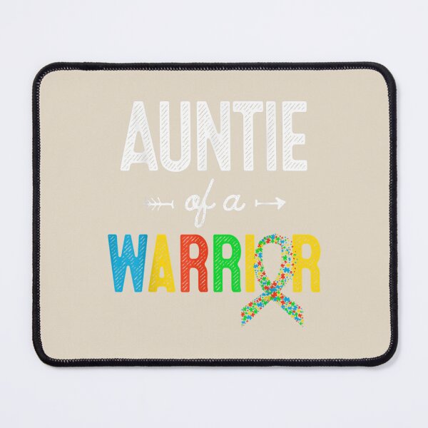 Item preview, Auntie Of A Warrior Autism Awareness Support designed and sold by VerityKingStore.
