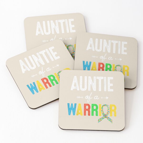 Item preview, Auntie Of A Warrior Autism Awareness Support designed and sold by VerityKingStore.