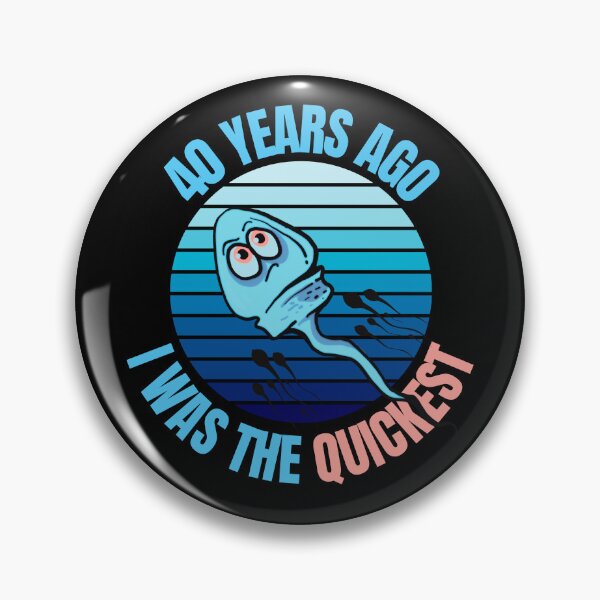 Item preview, 40 Years Ago I Was The Quickest Funny Birthday designed and sold by GeeHanz.