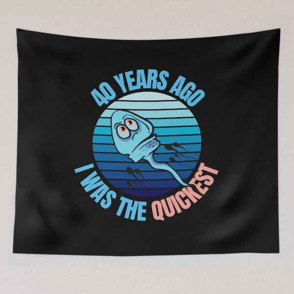 Item preview, 40 Years Ago I Was The Quickest Funny Birthday designed and sold by GeeHanz.