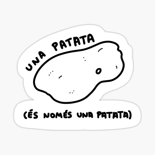 Emotional Support Potato #1 Sticker by a-lazybee