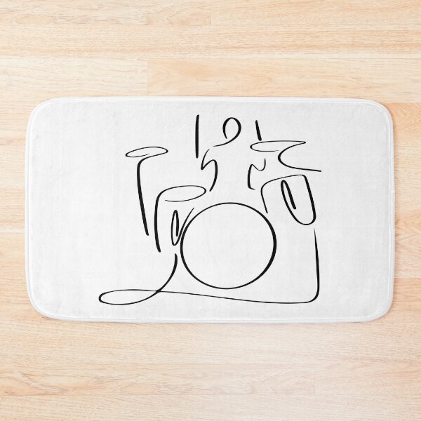 Item preview, Drums Line Art - Minimalist designed and sold by Zcared.