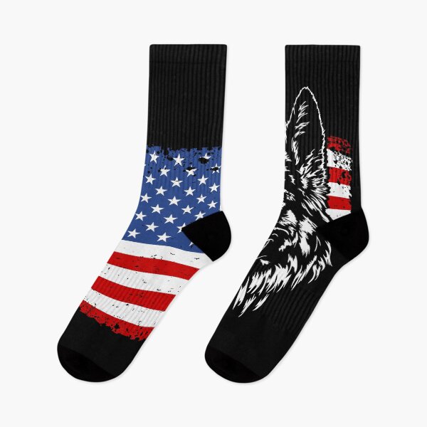 Item preview, German Shepherd American Flag Patriotic Dog designed and sold by dogarts.
