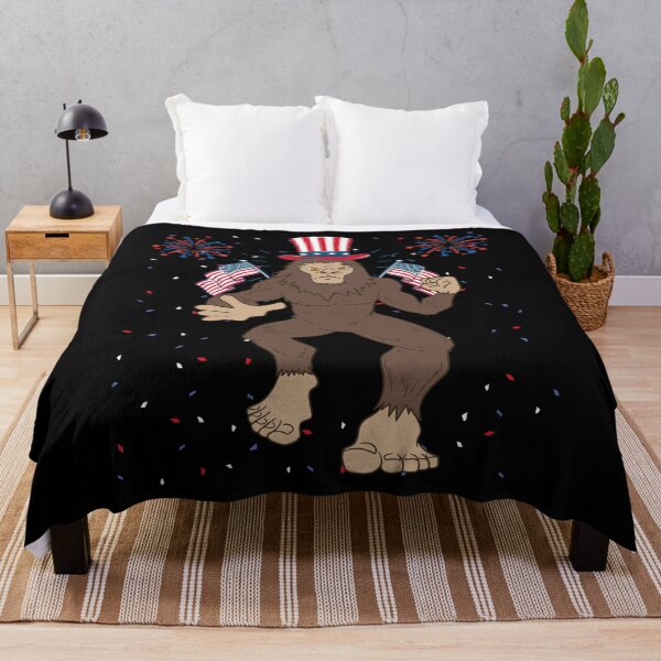 Item preview, USA Sasquatch 4th Of July American Cryptid Bigfoot  designed and sold by bestshirtdesign.