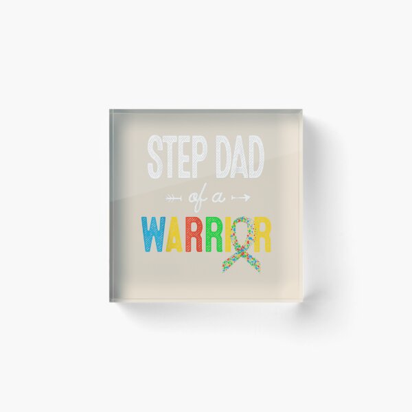 Item preview, Step Dad Of A Warrior Autism Awareness Support designed and sold by VerityKingStore.