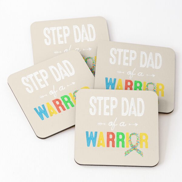 Item preview, Step Dad Of A Warrior Autism Awareness Support designed and sold by VerityKingStore.