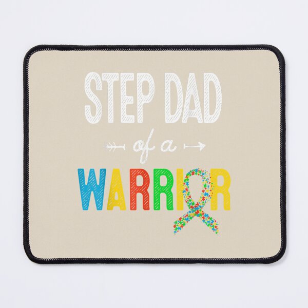 Item preview, Step Dad Of A Warrior Autism Awareness Support designed and sold by VerityKingStore.