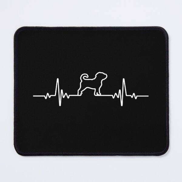 Item preview, Minimalist Heartbeat Puggle designed and sold by More Cute Dogs.