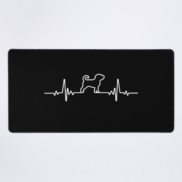 Item preview, Minimalist Heartbeat Puggle designed and sold by More Cute Dogs.