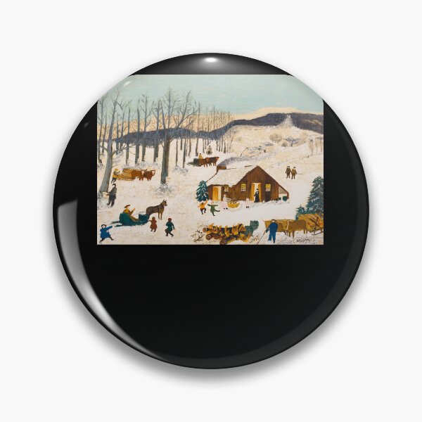 Item preview, Anna Mary Robertson Grandma Moses Sugaring Off American Folk Art Poster designed and sold by tinerziseiderk.