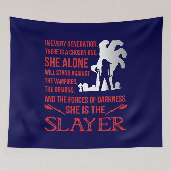 Item preview, She Is The Slayer, Buffy The Vampire Slayer, Basic Novelty, Graphics, Hot Trend designed and sold by FGGHHJ.