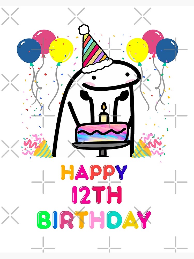 Flork cake Happy birthday meme Art Board Print for Sale by