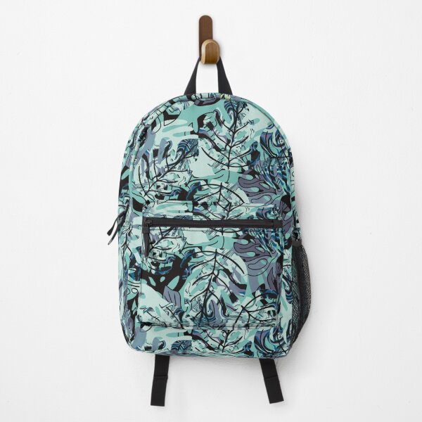 Item preview, Aqua monstera- tropical leaves designed and sold by SisterlyLove.