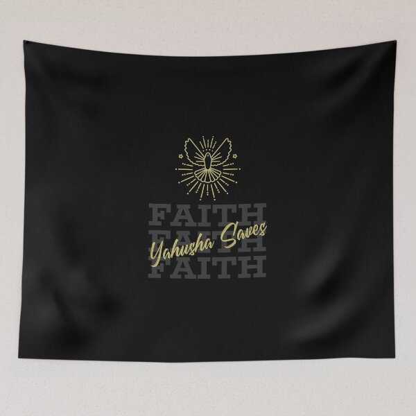 Item preview, Faith - Yahusha (Jesus) Saves - Biblical Christian Text designed and sold by Chez-Creations.