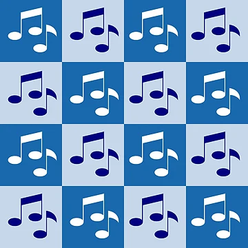 Artwork thumbnail, Blue Notes Pattern by philevera