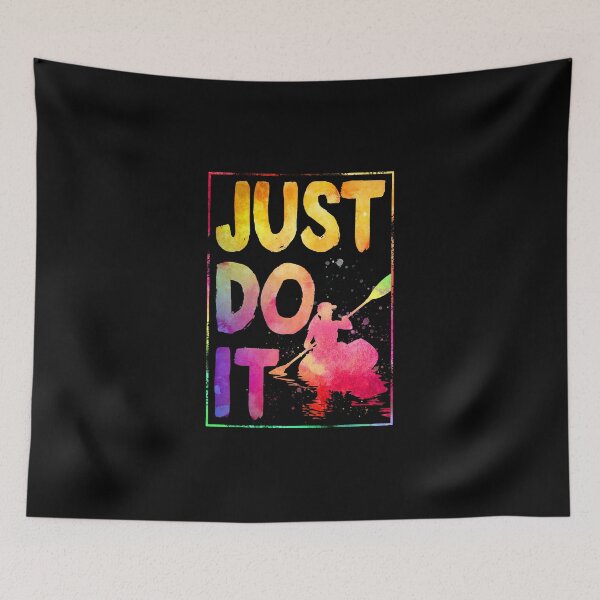 Item preview, just do it watercolor Canoeing designed and sold by JoycePruit.