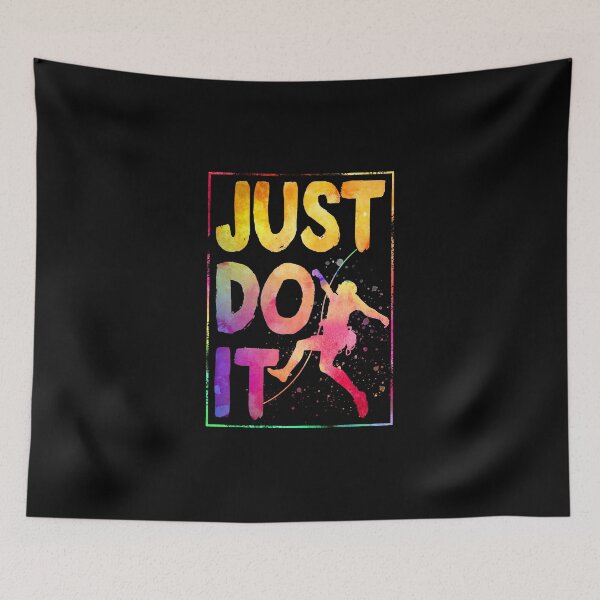 Item preview, just do it watercolor Climbing designed and sold by JoycePruit.