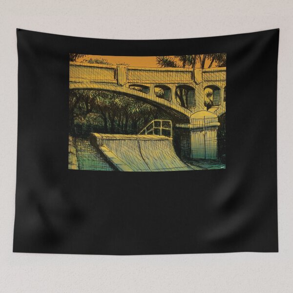 Item preview, Annandale Sketches - Whites creek Skatepark Poster designed and sold by tinerziseiderk.
