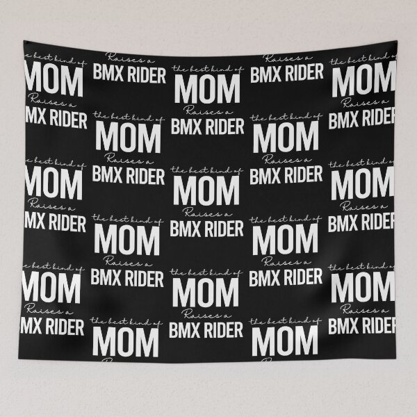 Aperçu de l'œuvre Le meilleur type de maman élève un pilote de bmx - blanc créée et vendue par EmilyFun.