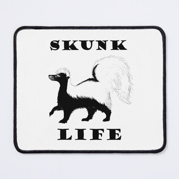 Item preview, Skunk Life (black on white version) designed and sold by NinGaui.