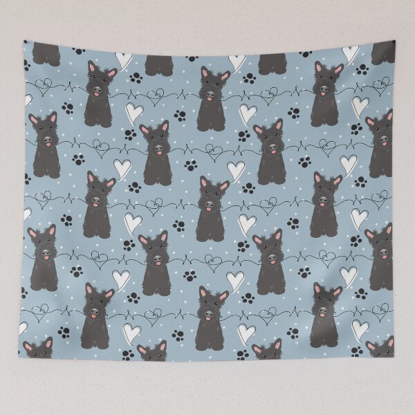 Item preview, LOVE Black Scottish Terrier designed and sold by Lulupainting.