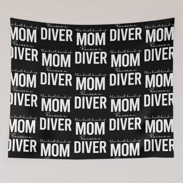 Item preview, The best kind of mom raises a diver - white designed and sold by EmilyFun.