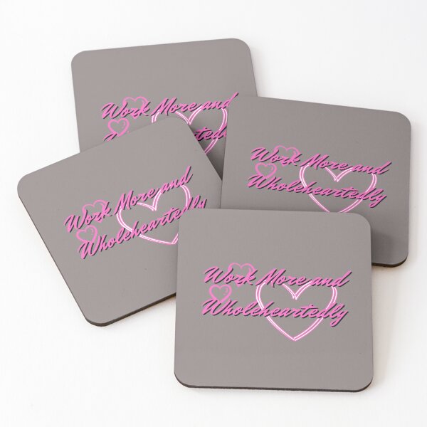Item preview, Work More and Wholeheartedly quotes funny designed and sold by Khaila-shop.