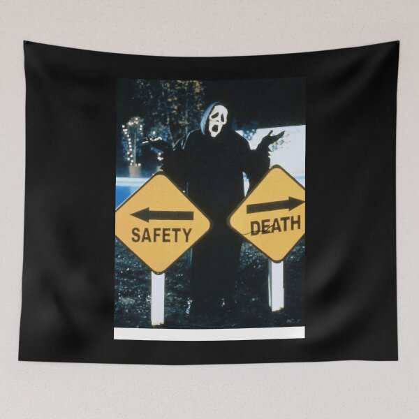Item preview, Safety &lt&gt Death Poster designed and sold by whirrywacristeu.