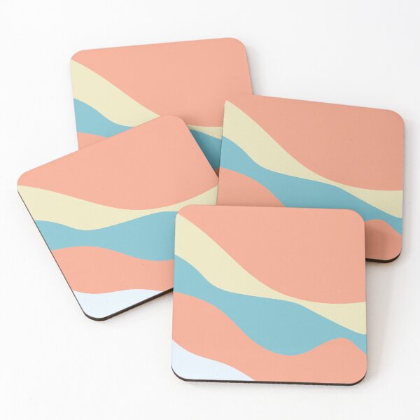 Item preview, Wave pattern Salmon Pink designed and sold by AlexandraNN.