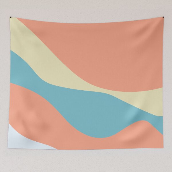 Item preview, Wave pattern Salmon Pink designed and sold by AlexandraNN.