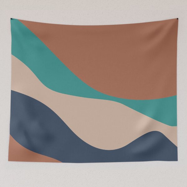 Item preview, Wave pattern Blue Coffee designed and sold by AlexandraNN.