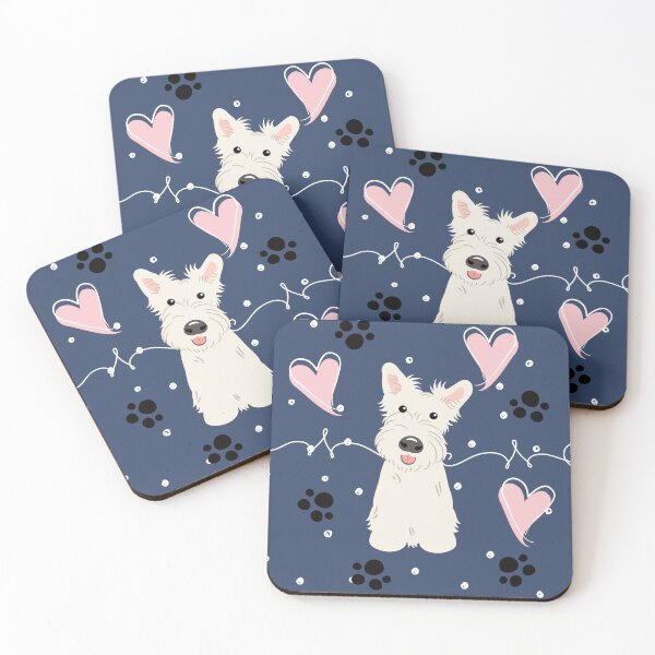 Artikelvorschau, LIEBE weißen Scottish Terrier entworfen und verkauft von Lulupainting.