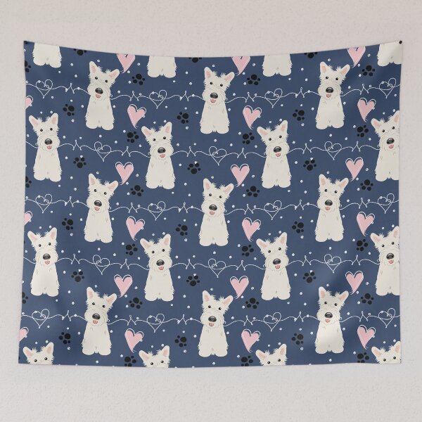 Item preview, LOVE White Scottish Terrier designed and sold by Lulupainting.