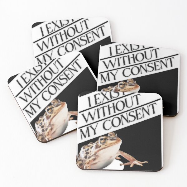 Item preview, I Exist Without My Consent Existential Toad designed and sold by zebedeenefert.
