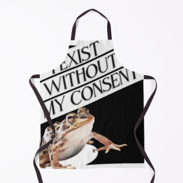 Aperçu de l'œuvre J'existe sans mon consentement Crapaud existentiel créée et vendue par zebedeenefert.