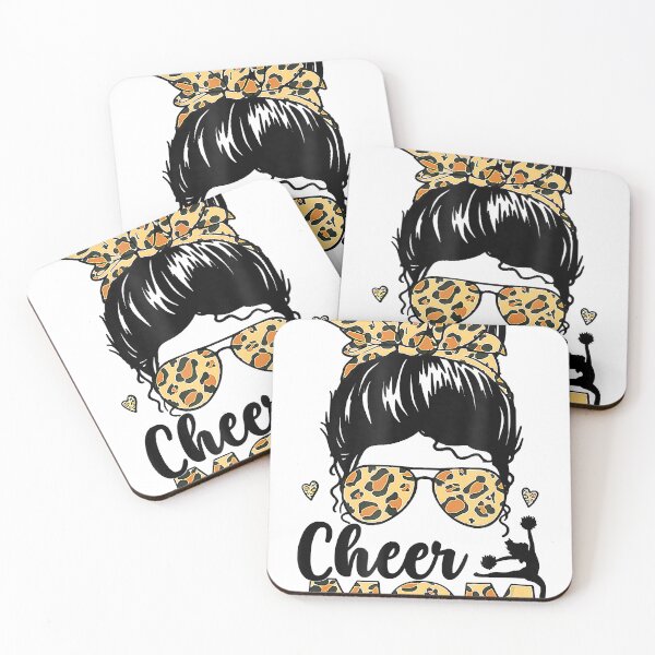 Item preview, Cheer Mom Leopard Messy Hair Bun Mother's Day designed and sold by SethFrancis37.