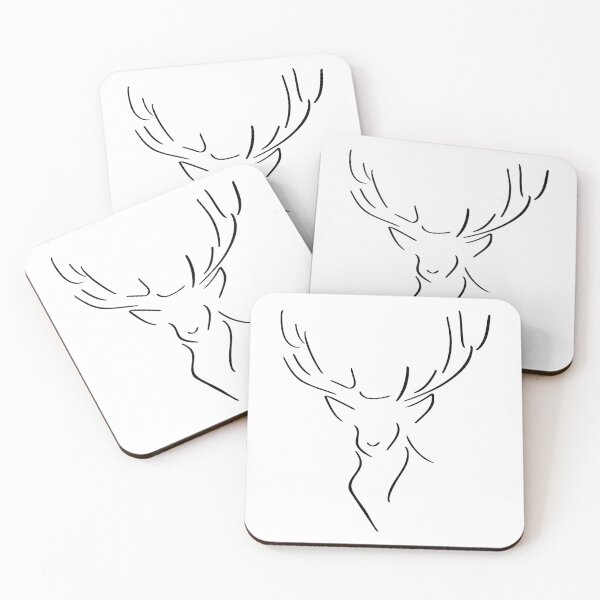 Item preview, Deer Line Art - Minimalist designed and sold by Lineart-Arts.