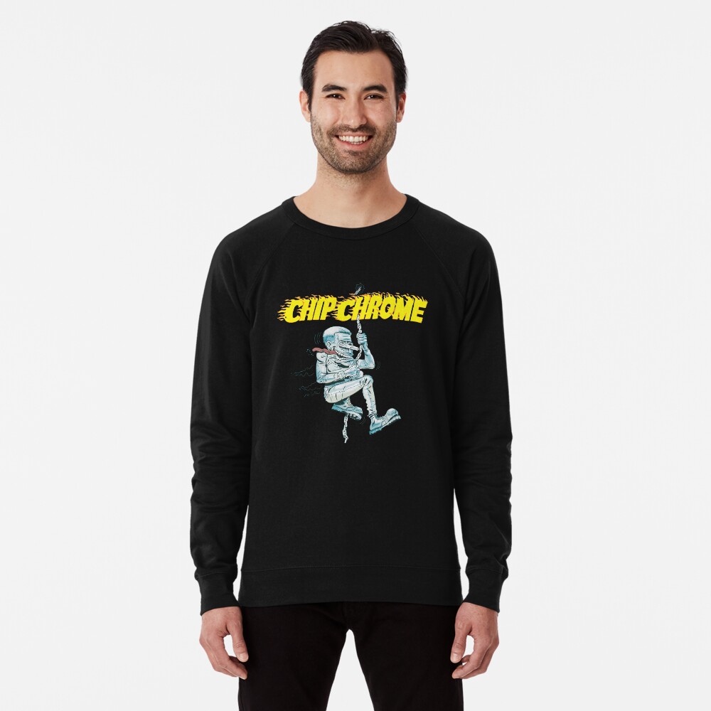 Chip chrome mic swing crewneck top