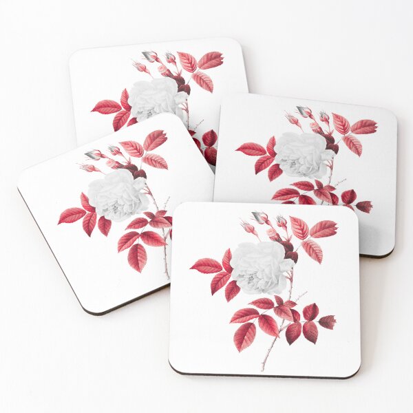 Item preview, Alt Red -  White Rose Flower  designed and sold by DaphneKstudio .