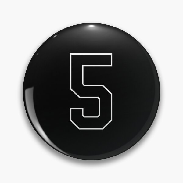 Item preview, Black Number 5 lucky sports jersey five designed and sold by HeavyStyle.