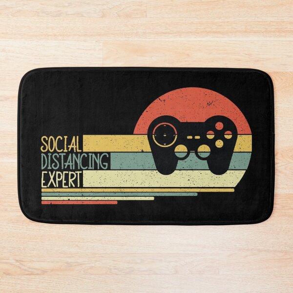 Item preview, Social Distance Expert Gaming Vintage Video Gamer designed and sold by Blok45.