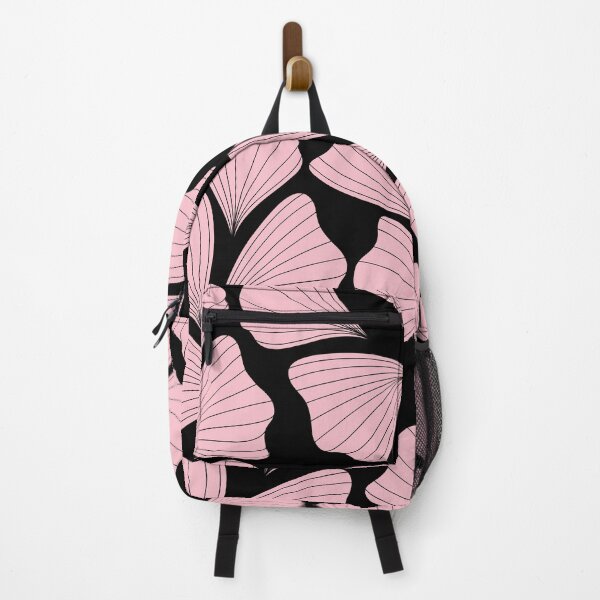 Item preview, Pastel Colored Floral Patterns - Pink Flower with Black Background designed and sold by JanviRamani.