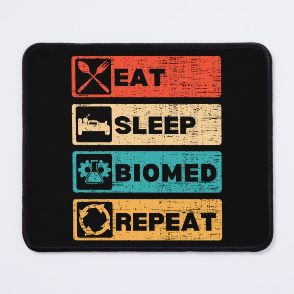 Item preview, Medical Engineering BME Biomedical Bio-med Science Vintage Retro Sunset Eat Sleep Bio Med Repeat designed and sold by retrodesigner14.