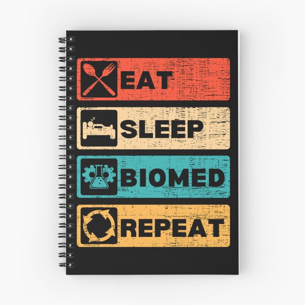 Item preview, Medical Engineering BME Biomedical Bio-med Science Vintage Retro Sunset Eat Sleep Bio Med Repeat designed and sold by retrodesigner14.