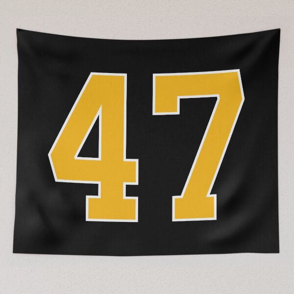 Item preview, Yellow Number 47 lucky sports jersey forty seven designed and sold by HeavyStyle.